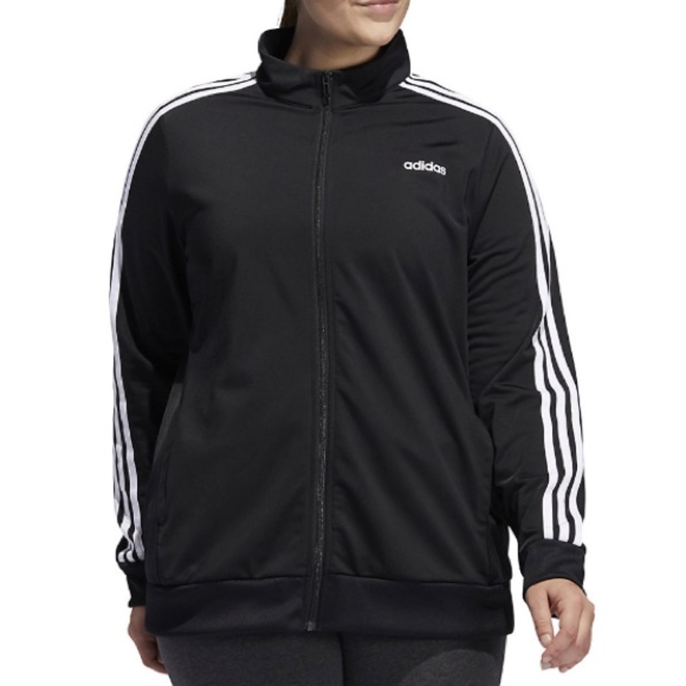 Black Adidas track zip up